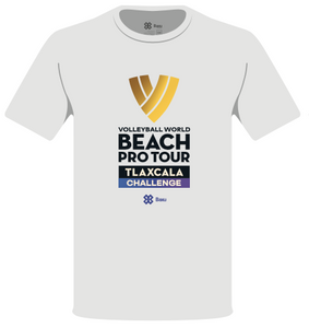 Playera Oficial Tour Mundial de Playa 2022- Tlaxcala - Unisex - Blanco