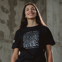 Cargar imagen en el visor de la galería, Playera Unisex Voleibol - Baxu - Samantha Bricio SET2 - Negro