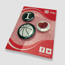 Cargar imagen en el visor de la galería, Kit de Pins Basquetbol - I Love Basketball