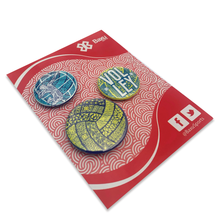 Cargar imagen en el visor de la galería, Kit de pins Voleibol - Fusión - Azul