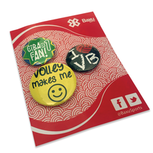 Cargar imagen en el visor de la galería, Kit de pins Voleibol - Makes me happy Volleyball