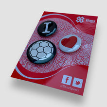 Cargar imagen en el visor de la galería, Kit Pins Futbol - I Love Football
