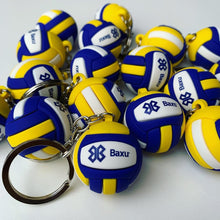 Cargar imagen en el visor de la galería, Llavero Voleibol - Balón Baxu - Azul/Amarillo
