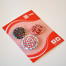Cargar imagen en el visor de la galería, Kit de pins Voleibol - Love Volleyball