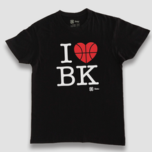 Cargar imagen en el visor de la galería, Playera Unisex Basquetbol - I love Basketball - Negro