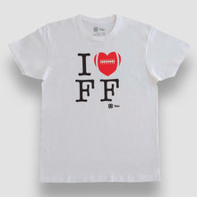 Cargar imagen en el visor de la galería, Playera Unisex Tochito - I Love Flag Football - Blanco