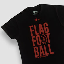 Cargar imagen en el visor de la galería, Playera Unisex Tochito - Show Flag Football - Negro
