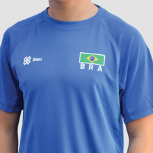 Cargar imagen en el visor de la galería, Playera Deportiva Selección Brasileña - Brasil Sport Sec - Azul Rey