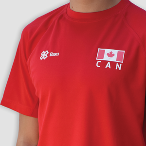 Playera Deportiva Selección Canadiense - Canadá Sport Sec - Rojo