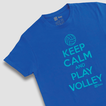 Cargar imagen en el visor de la galería, Playera Voleibol Unisex - Keep Calm and Play Volley - Azul Rey