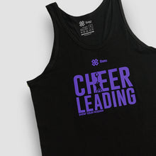 Cargar imagen en el visor de la galería, Playera Unisex Sin Mangas Porras - Show Cheerleading - Negro