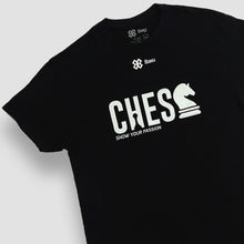 Cargar imagen en el visor de la galería, Playera Unisex Ajedrez - Show Chess - Negro