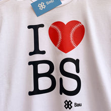 Cargar imagen en el visor de la galería, Playera Unisex Béisbol - I Love Baseball - Blanco