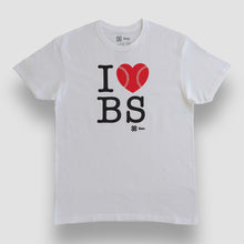 Cargar imagen en el visor de la galería, Playera Unisex Béisbol - I Love Baseball - Blanco