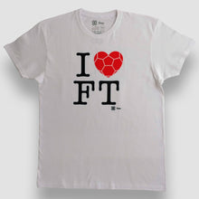 Cargar imagen en el visor de la galería, Playera Unisex Futbol - I Love Football - Blanco