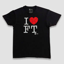 Cargar imagen en el visor de la galería, Playera Unisex Futbol - I Love Football - Negro