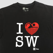 Cargar imagen en el visor de la galería, Playera Unisex Natación - I Love Swimming - Negro