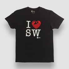 Cargar imagen en el visor de la galería, Playera Unisex Natación - I Love Swimming - Negro