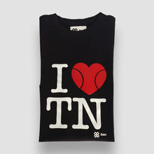 Cargar imagen en el visor de la galería, Playera Unisex Tenis - I Love Tennis - Negro