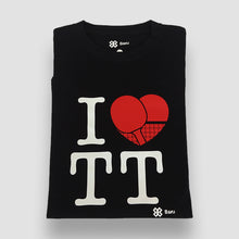 Cargar imagen en el visor de la galería, Playera Unisex Tenis de Mesa - I Love Table Tennis - Negro