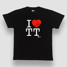 Cargar imagen en el visor de la galería, Playera Unisex Tenis de Mesa - I Love Table Tennis - Negro