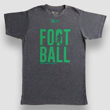 Cargar imagen en el visor de la galería, Playera Unisex Futbol - Show Football - Gris obscuro con Verde