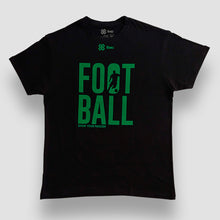 Cargar imagen en el visor de la galería, Playera Unisex Futbol - Show Football - Negro con Verde