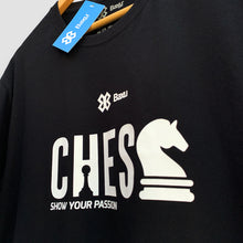 Cargar imagen en el visor de la galería, Playera Unisex Ajedrez - Show Chess - Negro

