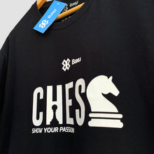 Cargar imagen en el visor de la galería, Playera Unisex Ajedrez - Show Chess - Negro