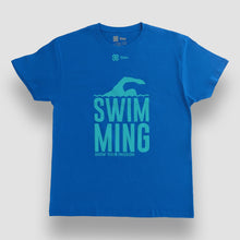 Cargar imagen en el visor de la galería, Playera Unisex Natación - Show Swimming - Azul rey