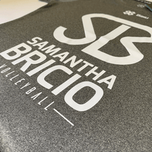 Cargar imagen en el visor de la galería, Playera Deportiva Unisex Voleibol - Baxu - Samantha Bricio SET1 - Gris Oxford