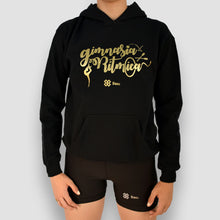 Cargar imagen en el visor de la galería, Sudadera Unisex Gimnasia Rítmica - Show Rhythmic Gymnastic - Negro / dorado