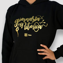 Cargar imagen en el visor de la galería, Sudadera Unisex Gimnasia Rítmica - Show Rhythmic Gymnastic - Negro / dorado