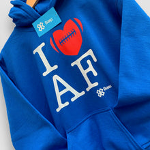 Cargar imagen en el visor de la galería, Sudadera Unisex Fútbol Americano - I Love American Football - Azul rey