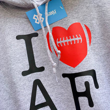 Cargar imagen en el visor de la galería, Sudadera Unisex Fútbol Americano - I Love American Football - Gris Jaspe