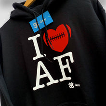 Cargar imagen en el visor de la galerĂa, Sudadera Unisex FĂștbol Americano - I Love American Football - Negro