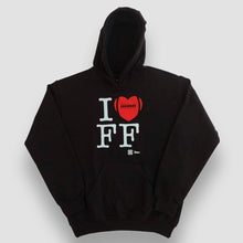 Cargar imagen en el visor de la galería, Sudadera Unisex Tochito - I Love Flag Football - Negro