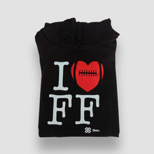 Cargar imagen en el visor de la galería, Sudadera Unisex Tochito - I Love Flag Football - Negro