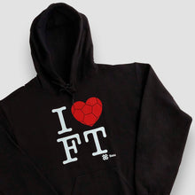 Cargar imagen en el visor de la galería, Sudadera Unisex Futbol - I Love Football - Negro