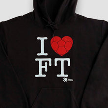 Cargar imagen en el visor de la galería, Sudadera Unisex Futbol - I Love Football - Negro