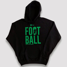 Cargar imagen en el visor de la galería, Sudadera Unisex Futbol - Show Football - Negro con Verde