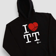 Cargar imagen en el visor de la galería, Sudadera Unisex Tenis de Mesa - I Love Table Tennis - Negro