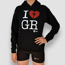 Cargar imagen en el visor de la galería, Sudadera Unisex Gimnasia Rítmica - I Love Rhythmic Gymnastic - Negro