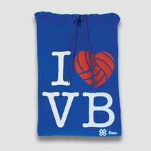 Cargar imagen en el visor de la galería, Sudadera Voleibol - I Love Volleyball - Azul