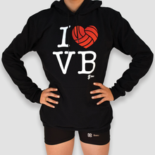 Cargar imagen en el visor de la galería, Sudadera Voleibol - I Love Volleyball - Negro