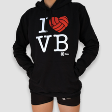Cargar imagen en el visor de la galería, Sudadera Voleibol - I Love Volleyball - Negro
