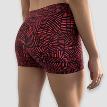 Cargar imagen en el visor de la galería, Short deportivo - Básico - Lineas - Negro / Rojo