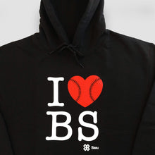 Cargar imagen en el visor de la galería, Sudadera Unisex Béisbol - I Love Baseball - Negro