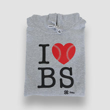 Cargar imagen en el visor de la galería, Sudadera Unisex Béisbol - I Love Baseball - Gris jaspe