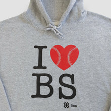 Cargar imagen en el visor de la galería, Sudadera Unisex Béisbol - I Love Baseball - Gris jaspe